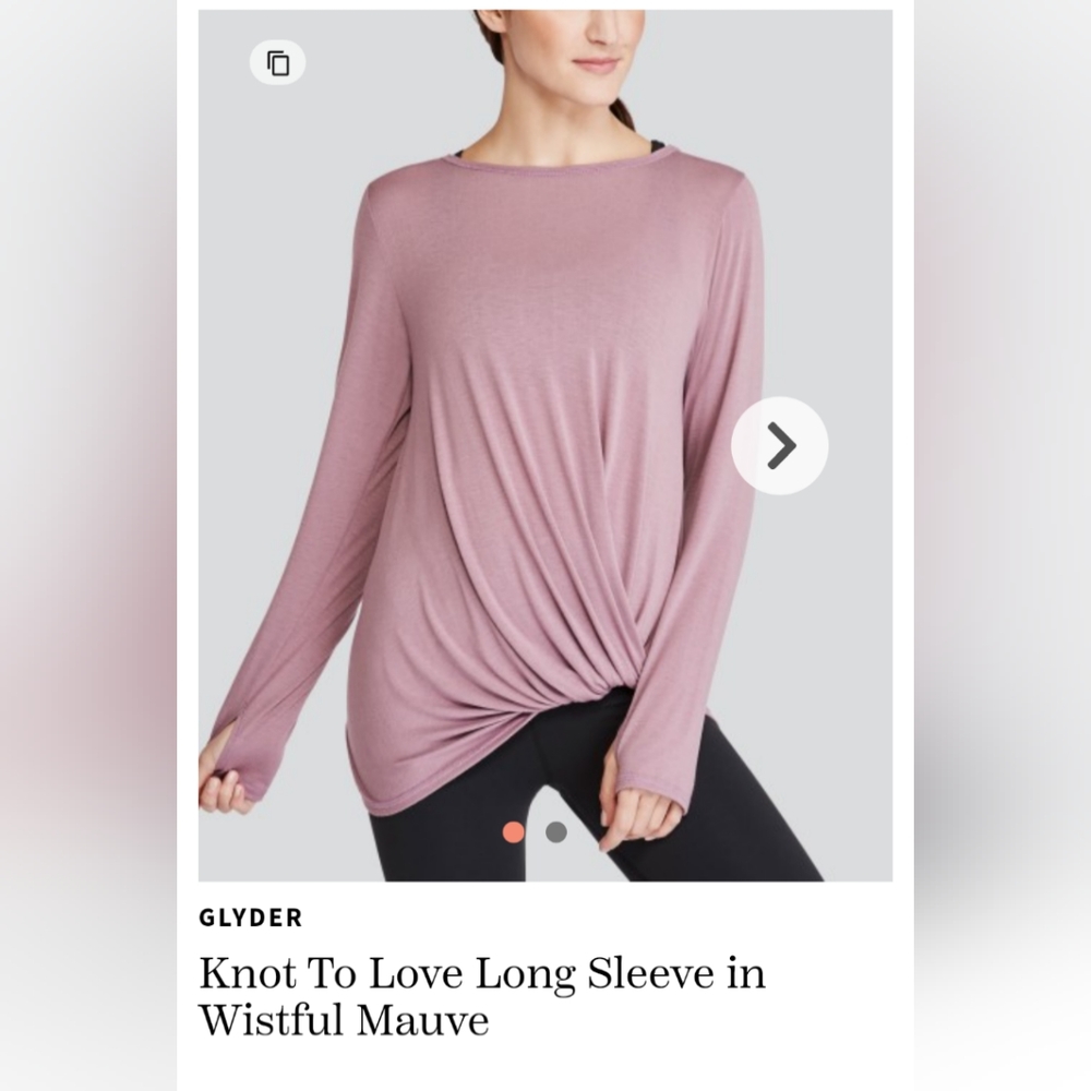 GLYDER Knot To Love Long Sleeve- Wistful Mauve